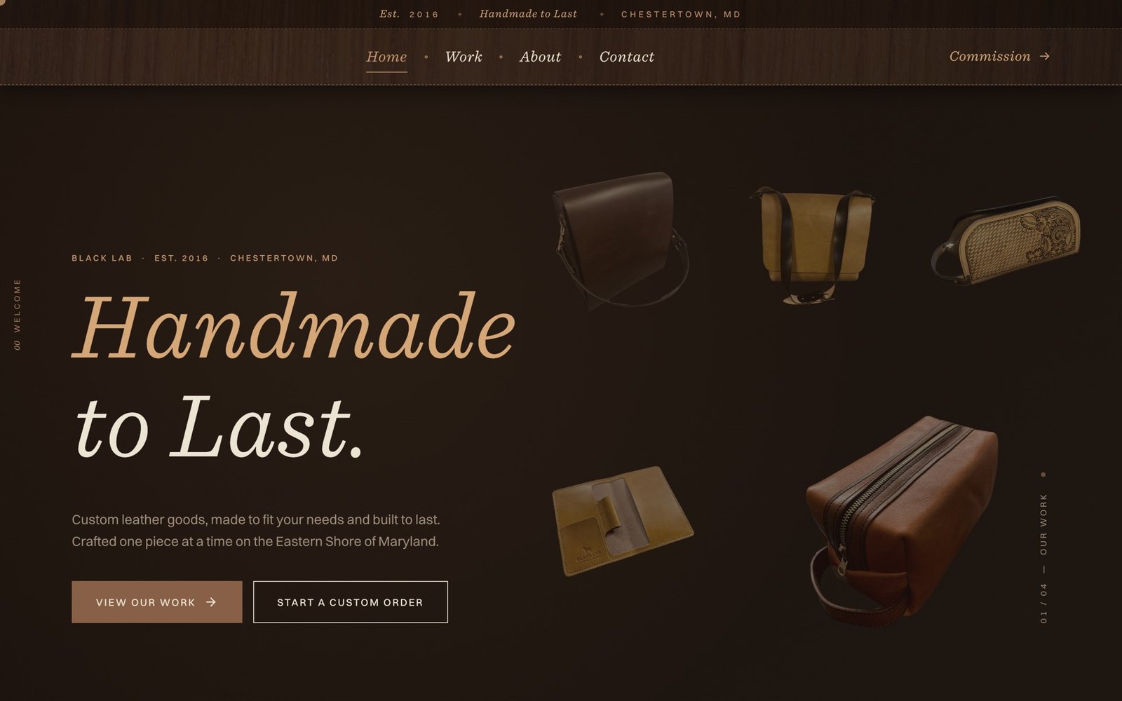 Black Lab Leather · a storefront for handmade leather