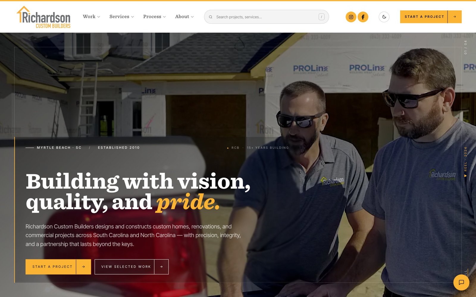 Russ Richardson · a portfolio that brings in leads