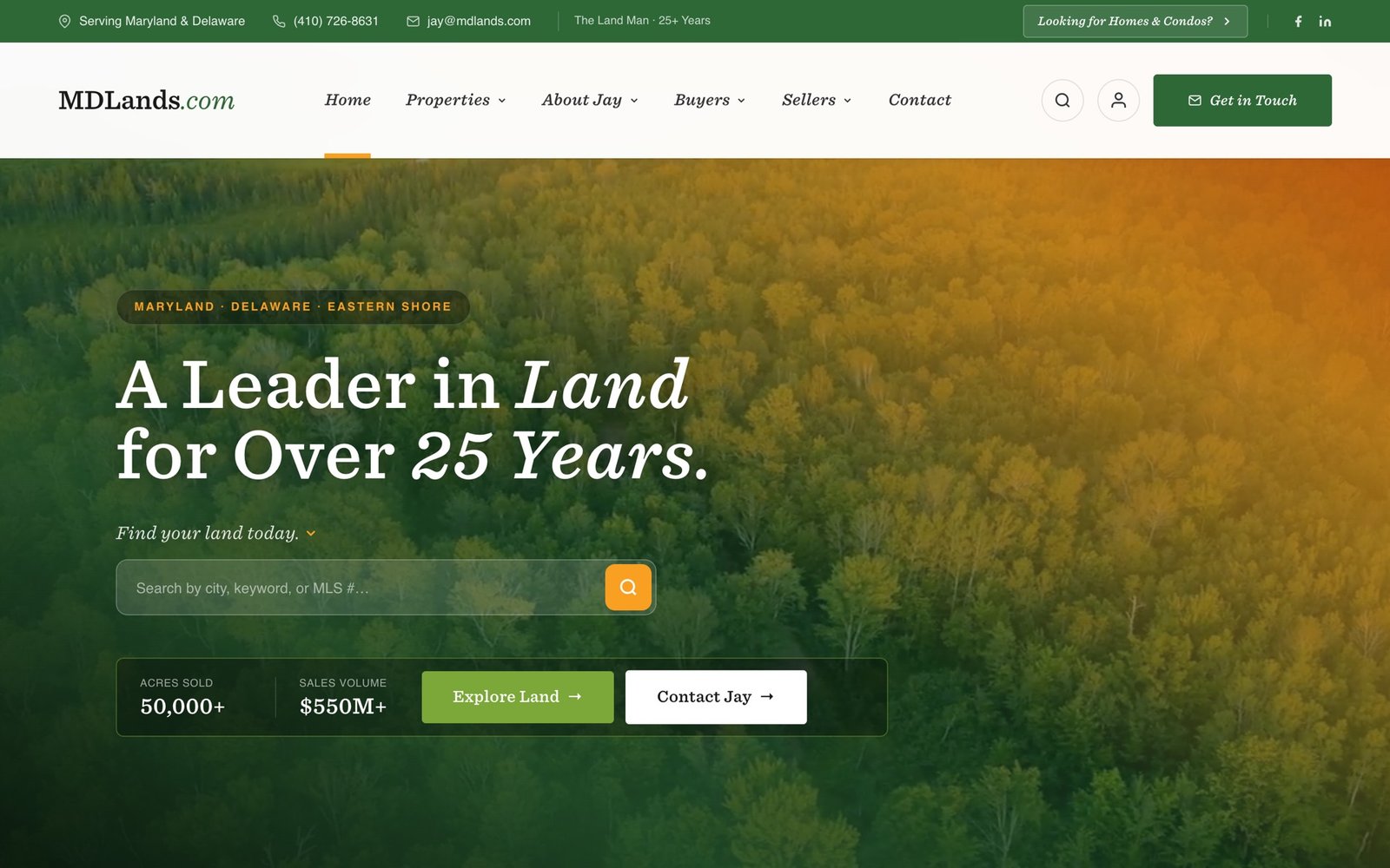 MDLands — built by Shark Digital