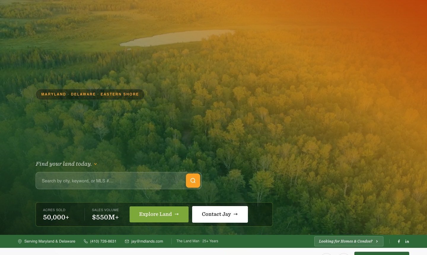 MDLands — a live platform built and run by Shark Digital