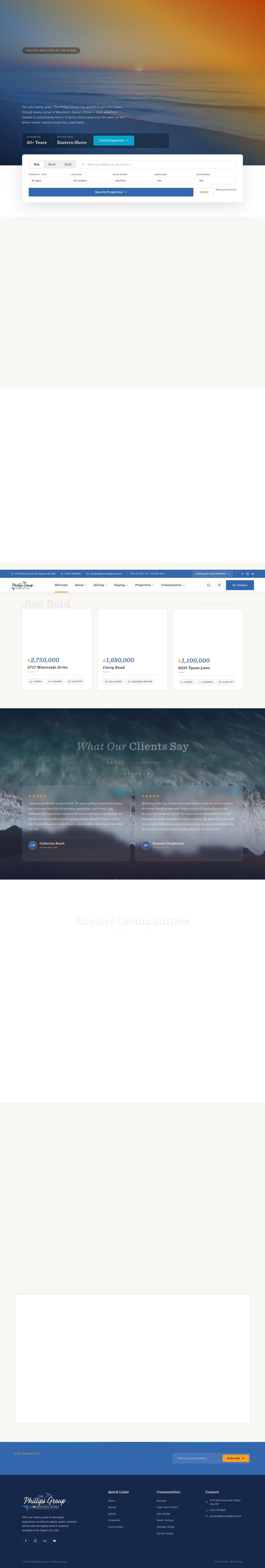 Phillips Group — full-page screenshot of the live build